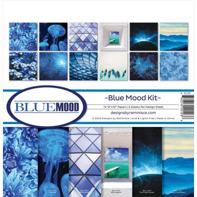 Reminisce Blue Moods Designpapiere - Collection Kit