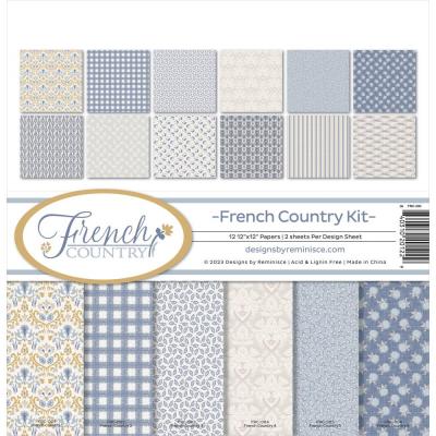 Reminisce French Country Designpapiere - Collection Kit