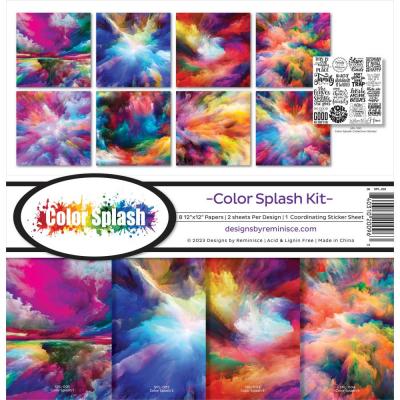 Reminisce Color Splash Designpapiere - Collection Kit