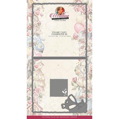 Find It Trading Yvonne Creations Wedding Dies - Frame Card Champagne
