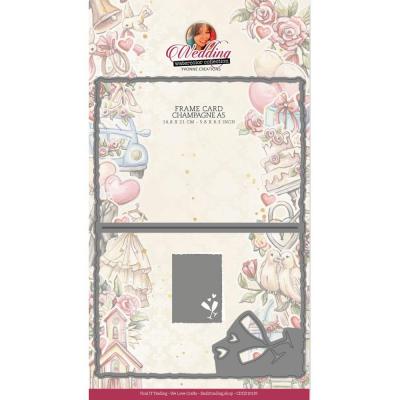 Find It Trading Yvonne Creations Wedding Dies - Frame Card Champagne