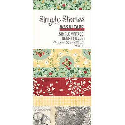 Simple Stories Vintage Berry Fields Klebeband - Washi Tape