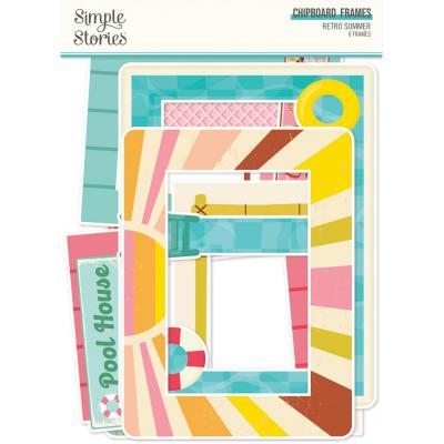 Simple Stories Retro Summer Die Cuts - Chipboard Frames