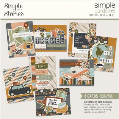 Simple Stories Here+There Die Cuts - Simple Cards Kit