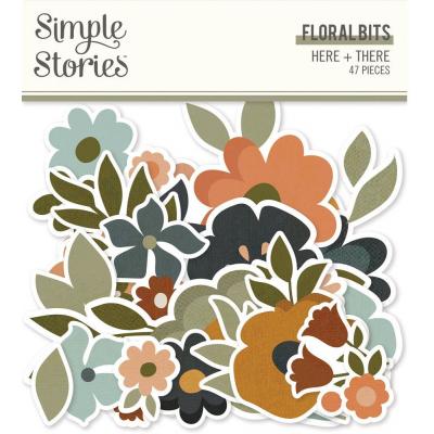 Simple Stories Here+There Die Cuts - Floral Bits