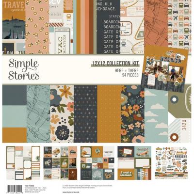 Simple Stories Here+There Designpapiere - Collection Kit