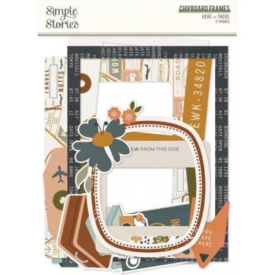 Simple Stories Here+There Die Cuts - Chipboard Frames