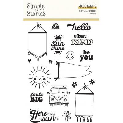 Simple Stories Boho Sunshine Clear Stamps - Boho Sunshine