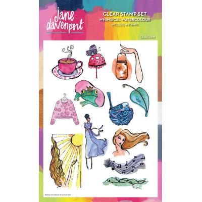 Jane Davenport Clear Stamps - Whimsical Watercolour