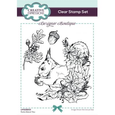 Creative Expressions Designer Boutique Clear Stamps - Nuts About You