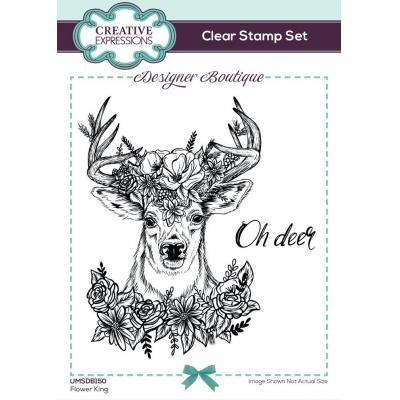 Creative Expressions Designer Boutique Clear Stamps - Flower King