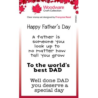 Creative Expressions Woodware Craft Collection Clear Stamps - Best Dad