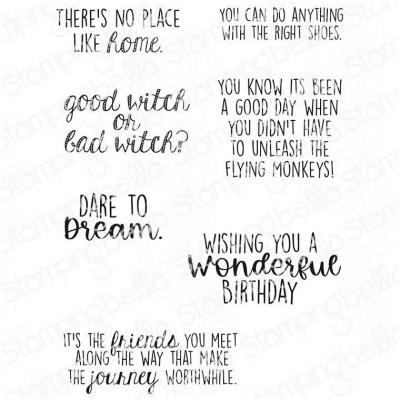 Stamping Bella Cling Stamps - OZ Sentiment
