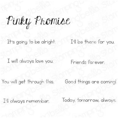Stamping Bella Cling Stamps - Pinky Promise Sentiment