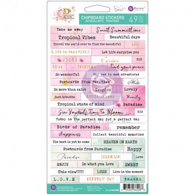 Prima Marketing Postcards From Paradise Sticker - Chipboard Stickers