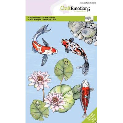 CraftEmotions Clear Stamps - Koi