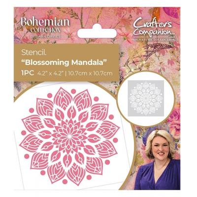 Crafters Companion Bohemian Schablone - Blossoming Mandala