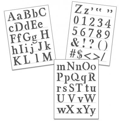 The Crafter's Workshop Stencil - Traditional Alphabet