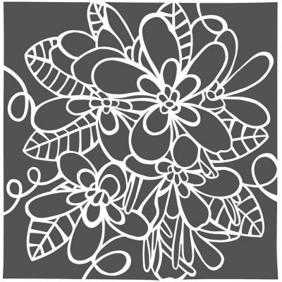 The Crafter's Workshop Stencil -  Flower Cluster