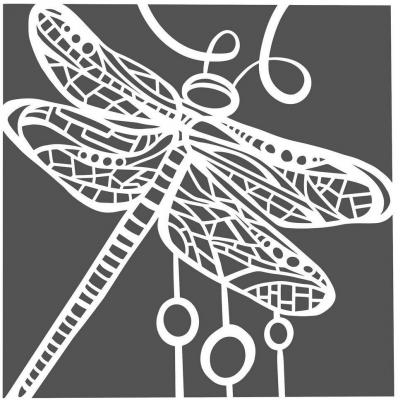 The Crafter's Workshop Stencil - Dragonfly Dance