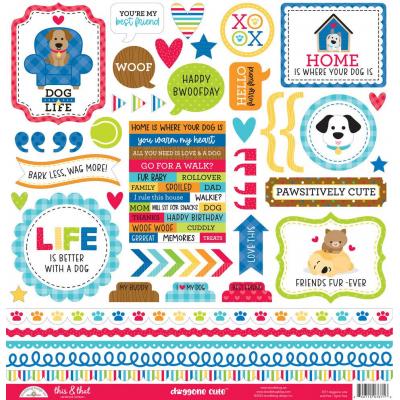 Doodlebug Design Doggone Cute Sticker - This & That
