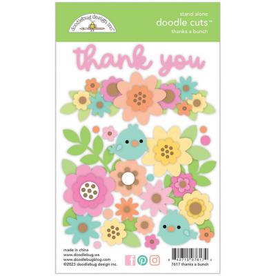 Doodlebug Design Pretty Kitty Doodle Cuts - Thanks A Bunch