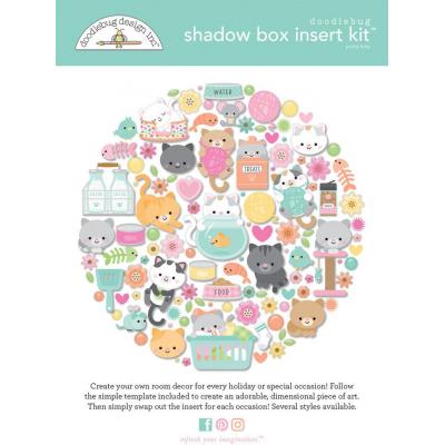 Doodlebug Design Pretty Kitty - Shadow Box Kit