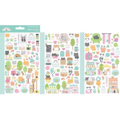 Doodlebug Design Pretty Kitty Sticker - Mini Icons Stickers