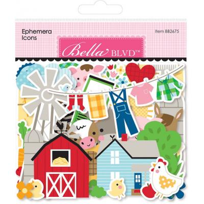 Bella Blvd Eieio Die Cuts - Ephemera Icons