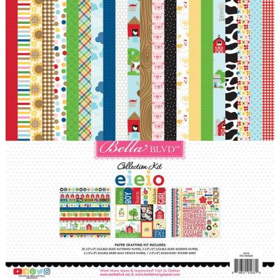 Bella Blvd Eieio Designpapiere - Collection Kit