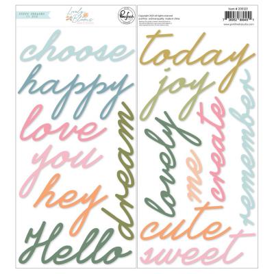 Pinkfresh Studio Lovely Blooms - Puffy Phrases