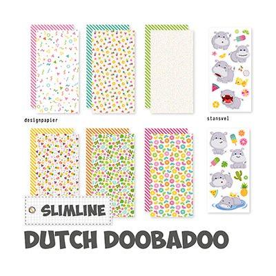 Dutch DooBaDoo Designpapiere - Happy Hippo