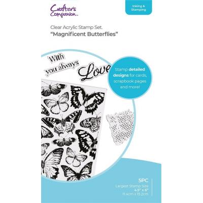 Crafters Companion Clear Stamps - Magnificent Butterflies
