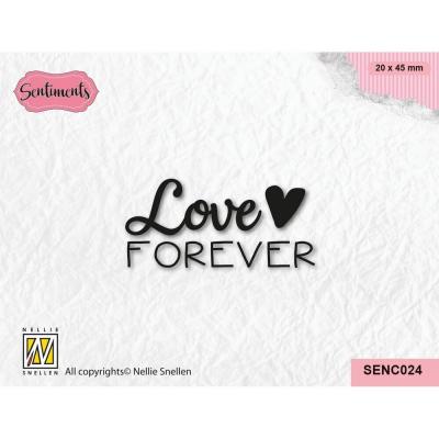 Nellie's Choice Clear Stamp - Love Forever