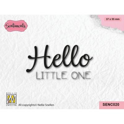 Nellie's Choice Clear Stamp - Hello Little One