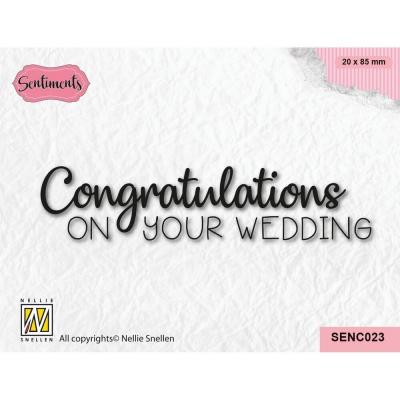 Nellie's Choice Clear Stamp - Congratulations