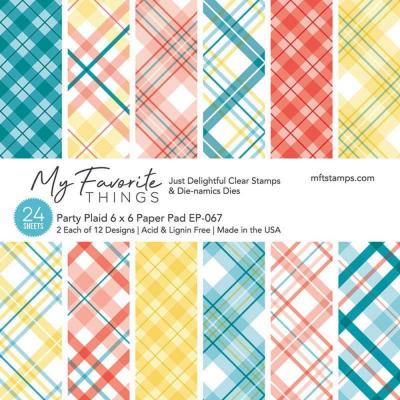 My Favorite Things Party Plaid Designpapiere - Paper Pad