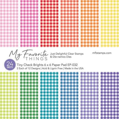 My Favorite Things Tiny Check Brights Designpapiere - Paper Pad