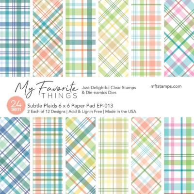 My Favorite Things Subtle Plaids Designpapiere - Paper Pad