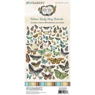 49 and Market Vintage Artistry Nature Study - Wings Laser Cut Outs