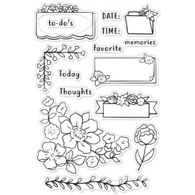 Hero Arts Clear Stamps - Floral Journaling