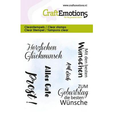 CraftEmotions deutsch Clear Stamps - Alles Gute - Prost