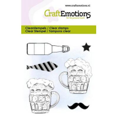CraftEmotions Clear Stamps - Bier