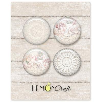 LemonCraft Linen Story Embellishments - Buttons