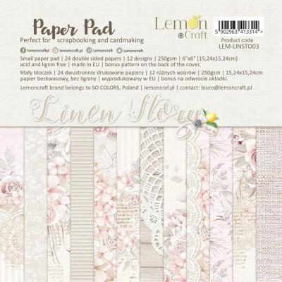 LemonCraft Linen Story Designpapiere - Paper Pad