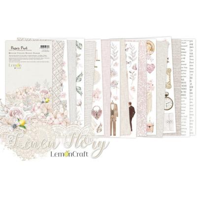 LemonCraft Linen Story Designpapiere - Paper Pad