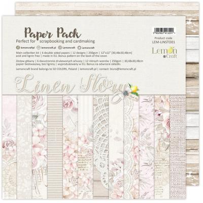 LemonCraft Linen Story Designpapiere - Paper Pad