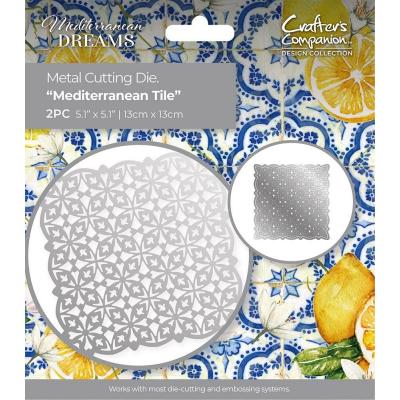 Crafter's Companion Mediterranean Dreams Metal Die - Mediterranean Tile