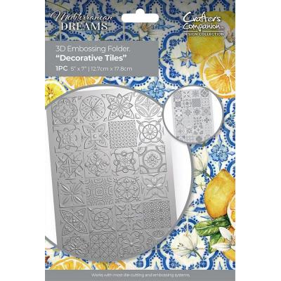 Crafter’s Companion Mediterranean Dreams 3D Embossingfolder - Decorative Tiles