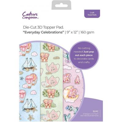 Crafter's Companion Die Cuts - 3D Topper Pad - Everyday Celebration